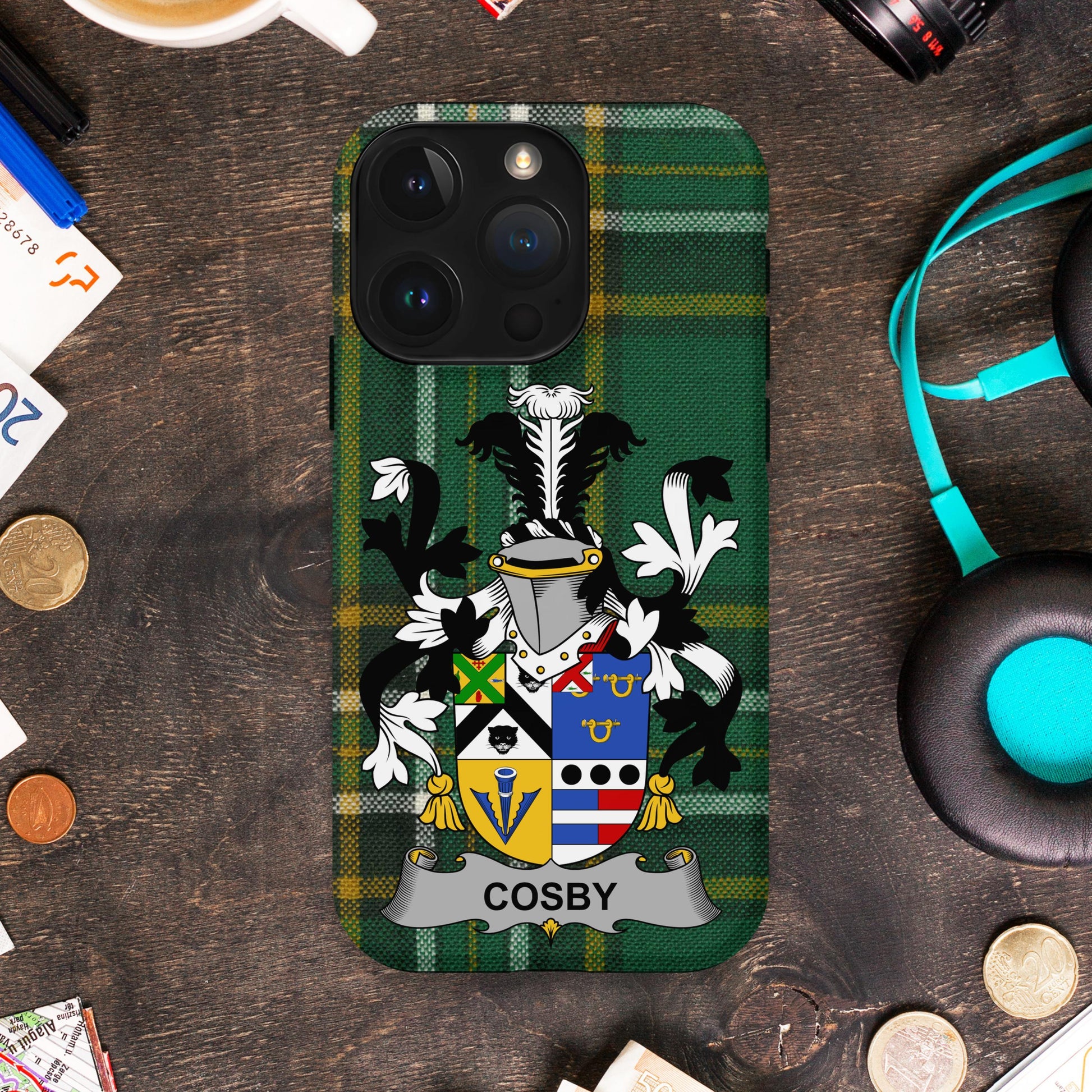 Personalized Cosby Plaid Coat of Arms Phone Case product type