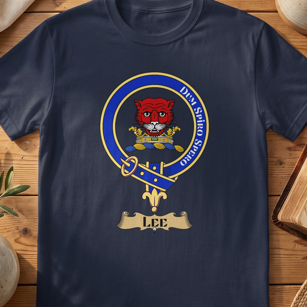 Lee Scottish clan crest T-shirt in navy