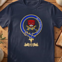 Lee Scottish clan crest T-shirt in navy