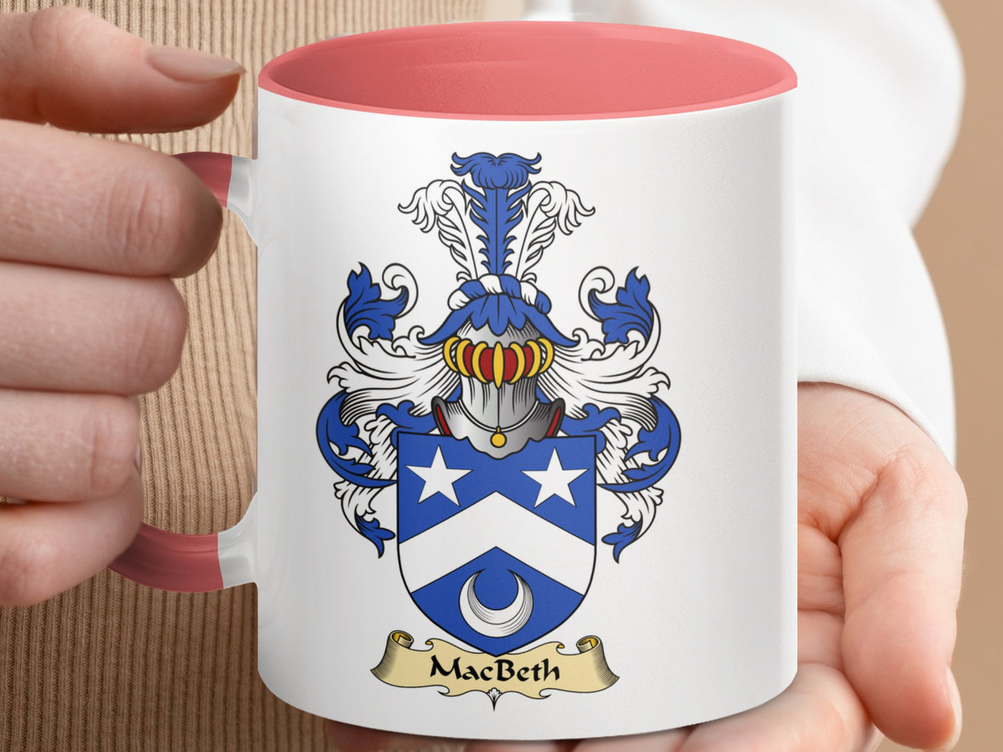 Macbeth Coat of Arms Family Crest Legendary Design Mug - Living Stone Gifts