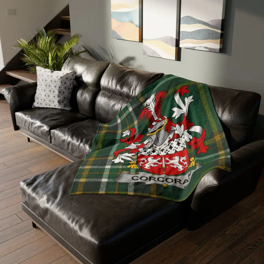 Personalized Family Crest Sofa Throw printed product