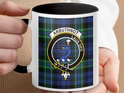 Scottish Clan Arbuthnot Crest Personalized Mug - Living Stone Gifts