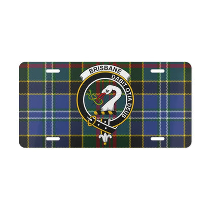 Brisbane Dabit Quod Tu Des Tartan Design License Plate product