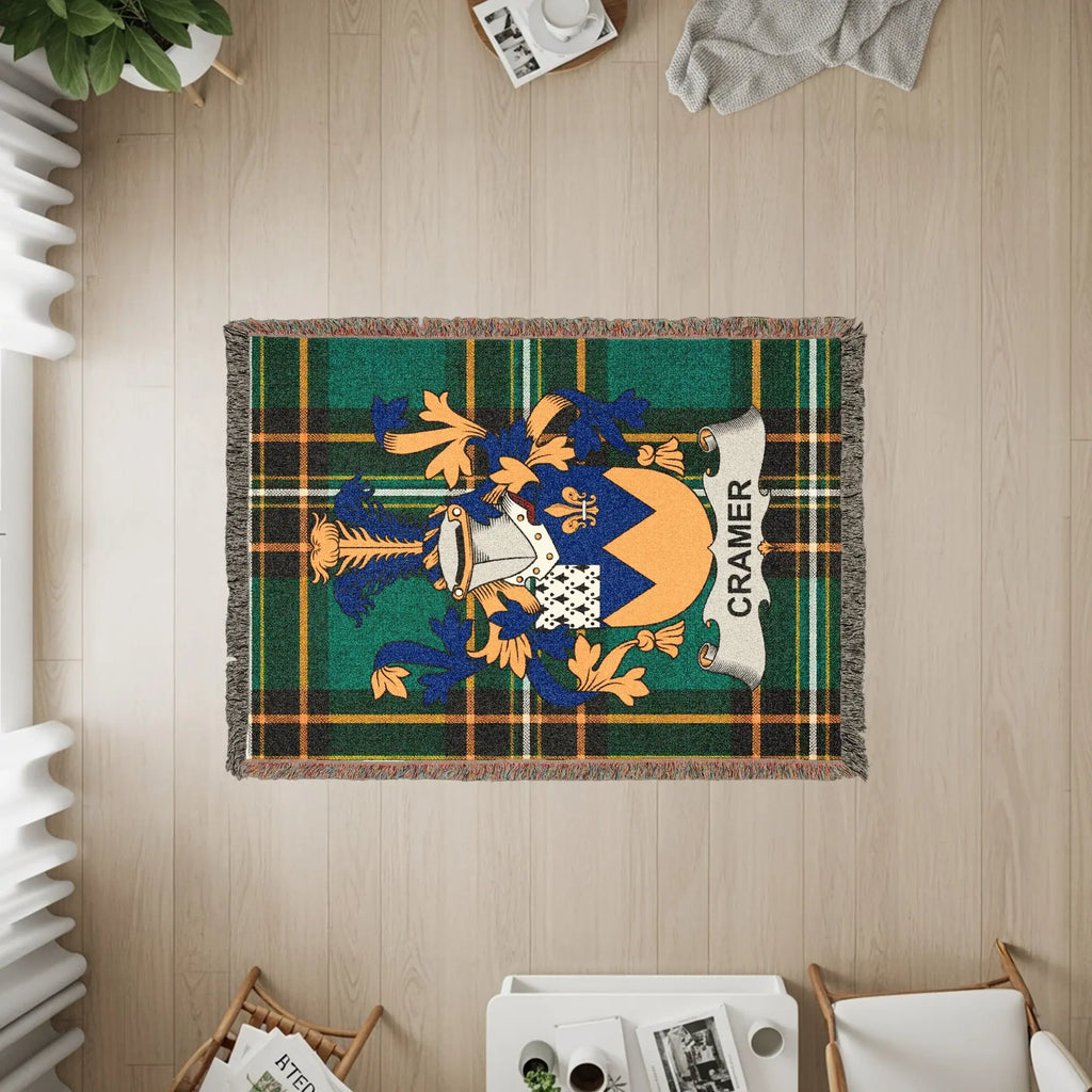 Cramer Family Crest Tartan Plaid Throw product type