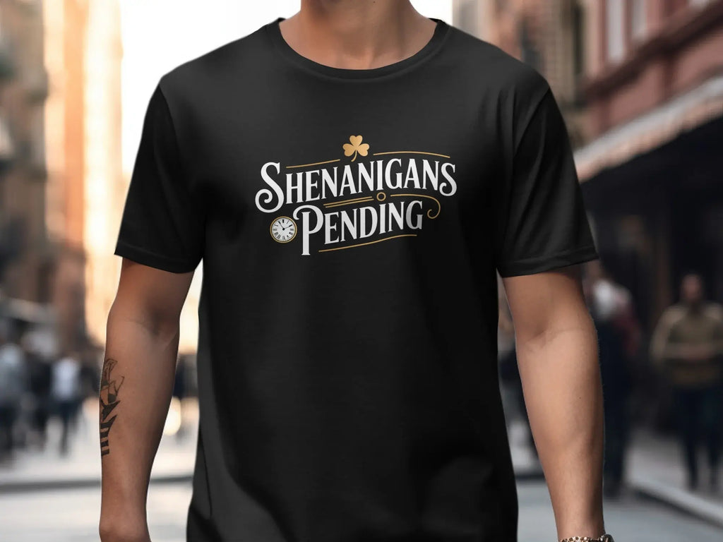 Shenanigans Pending Graphic T-Shirt for Humor Fans