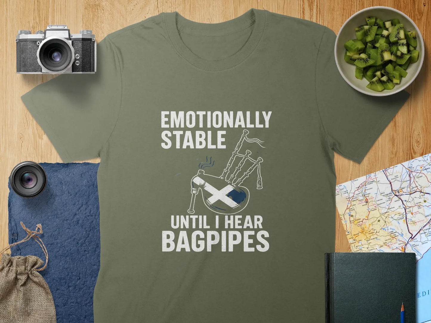 Emotionally Stable Until I Hear Bagpipes T-shirt product