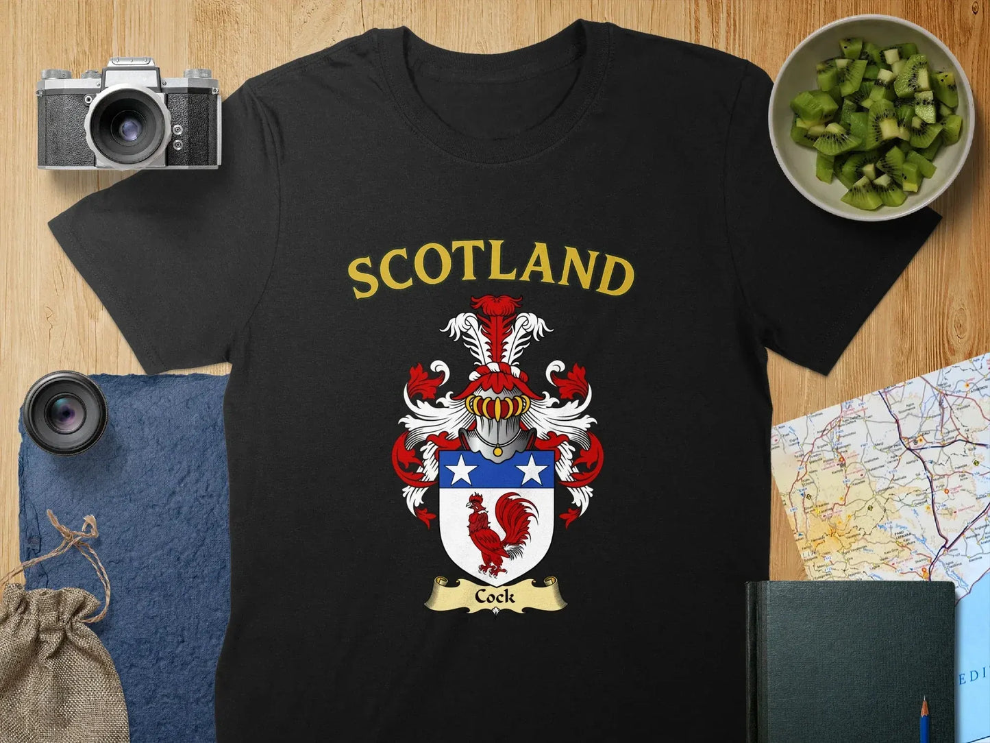 Scotland Family Crest Design Short Sleeve T-Shirt product