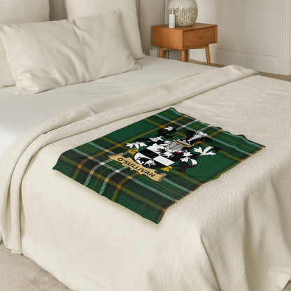 O'Sullivan Surname Irish Tartan Throw Blanket - Living Stone Gifts