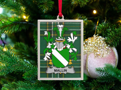 Mallin Family Crest Christmas Tree Ornament product type