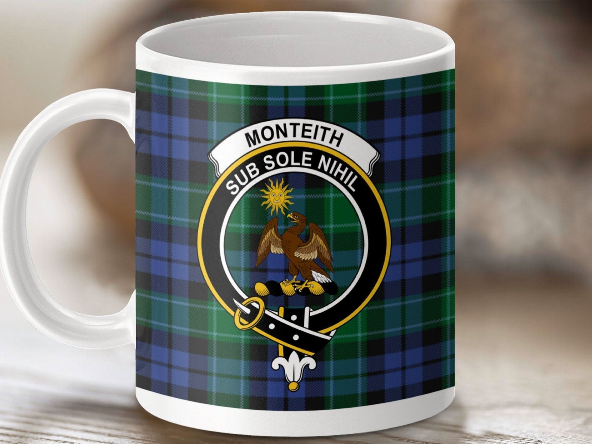 Monteith Sub Sole Nihil Plaid Design Mug product