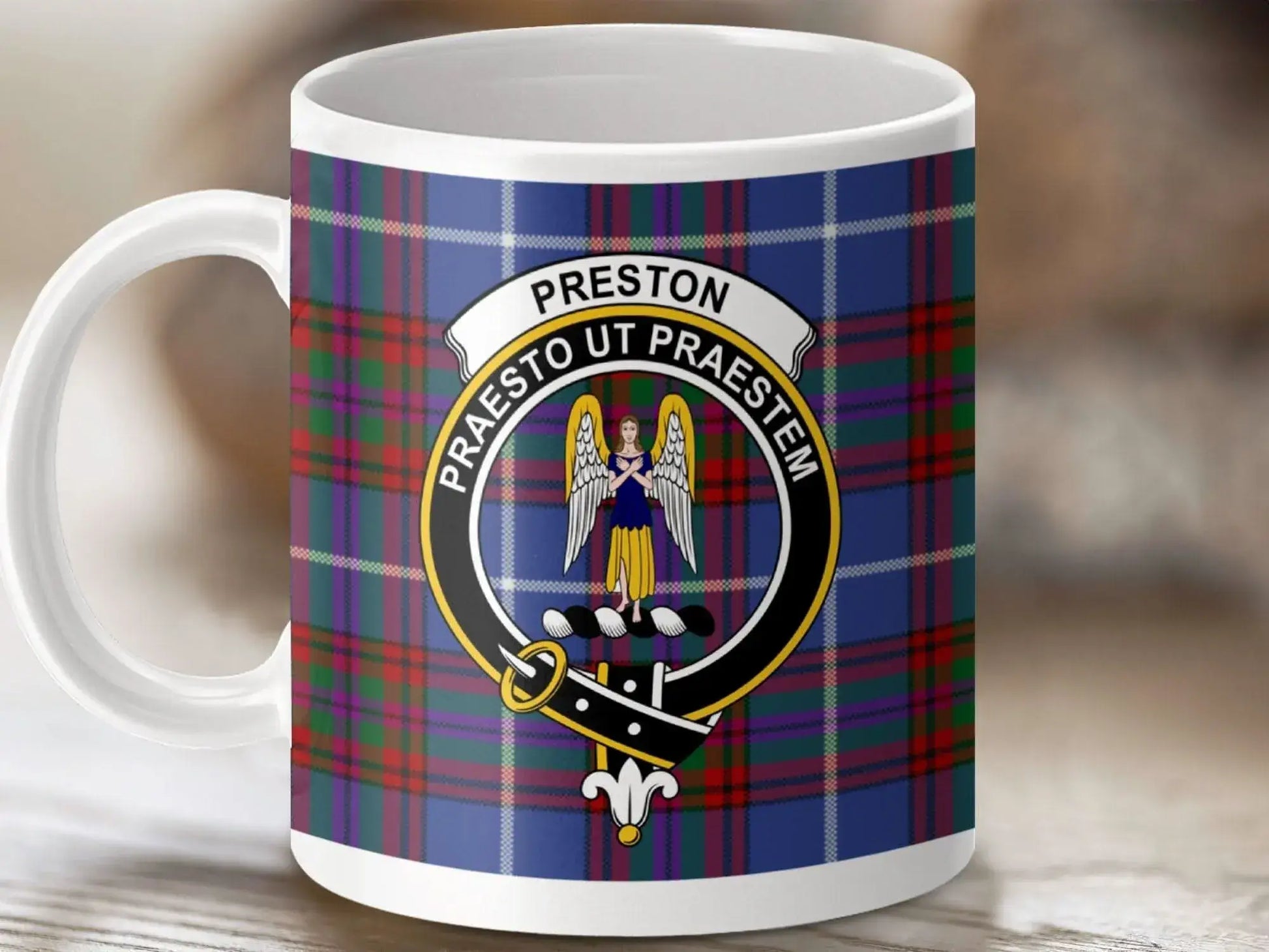 Preston Praesto Ut Praestem Tartan Mug product type