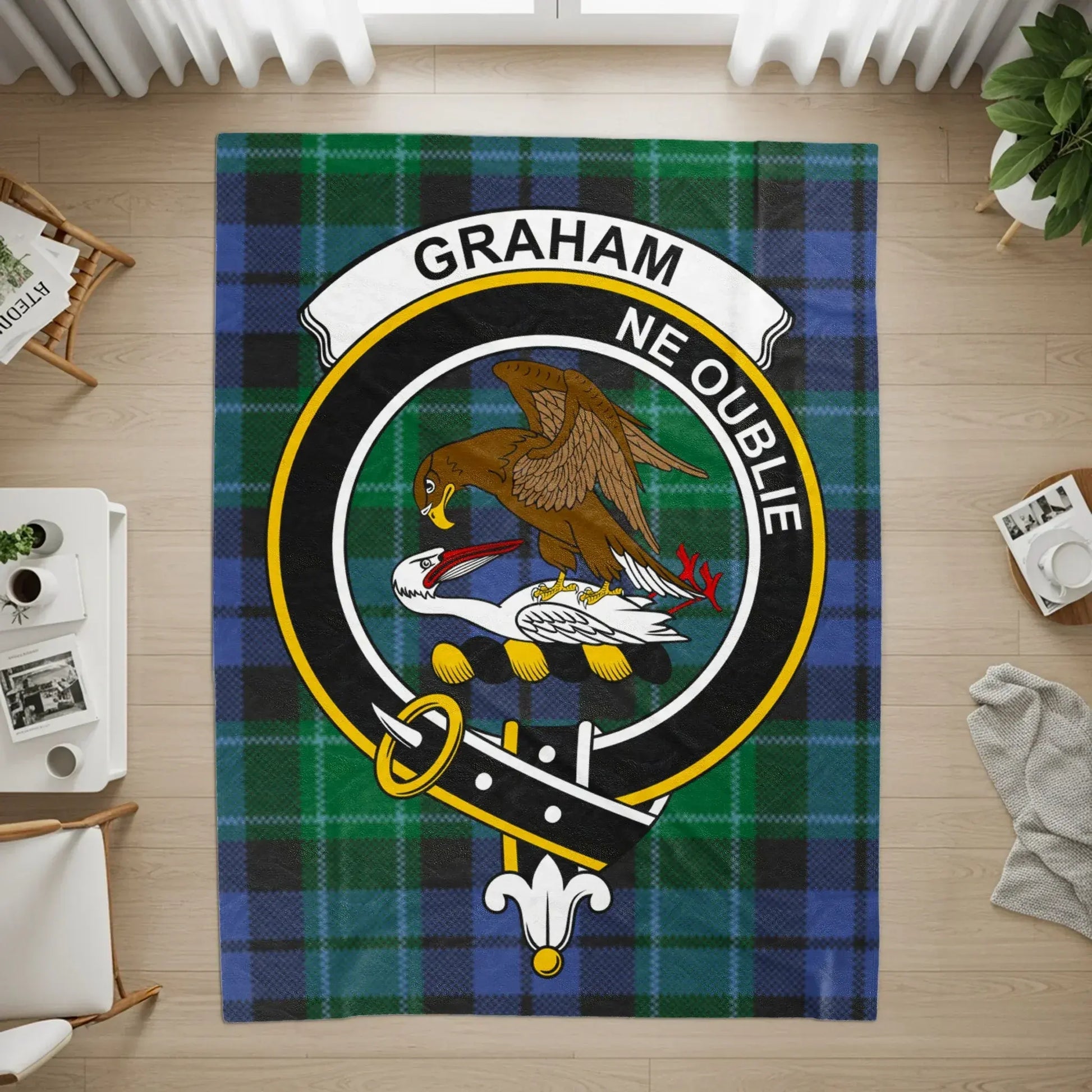 Graham Clan Crest Tartan Plaid Carpet product