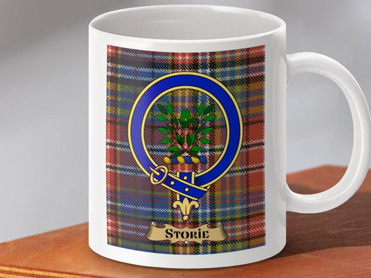 Clan Storie Scottish Tartan Crest Mug product
