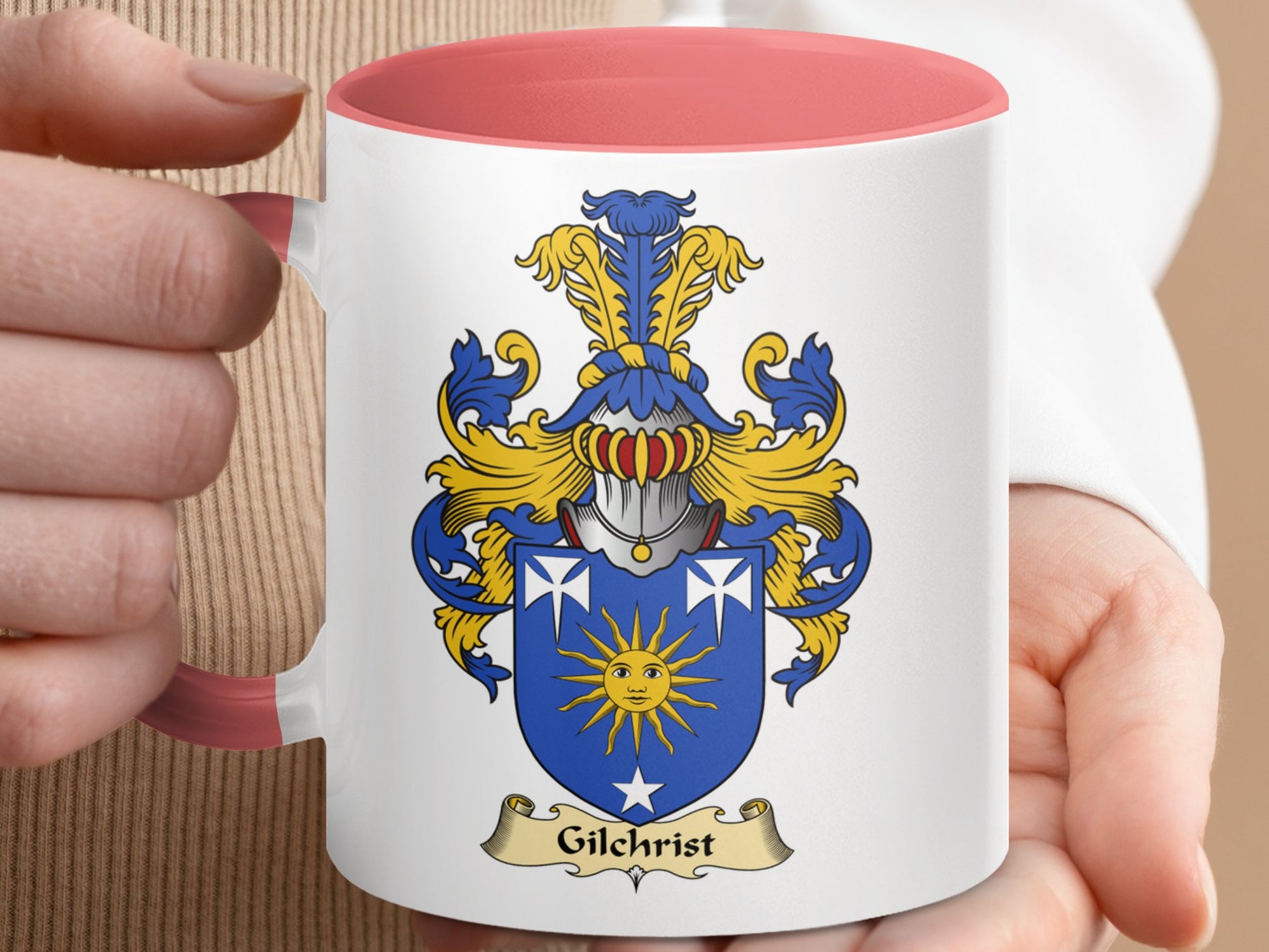 Clan Gilchrist Scottish Clan Accent Coffee Mug - Living Stone Gifts