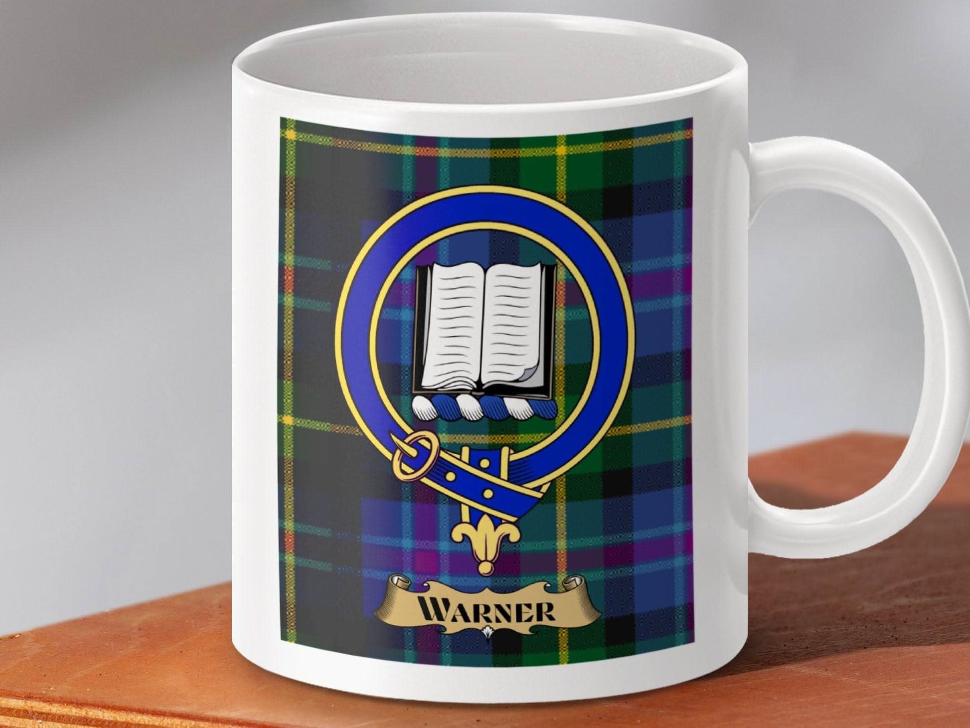 Family Crest Warner Clan Tartan Coffee Mug product