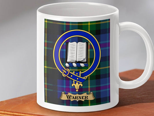Family Crest Warner Clan Tartan Coffee Mug product