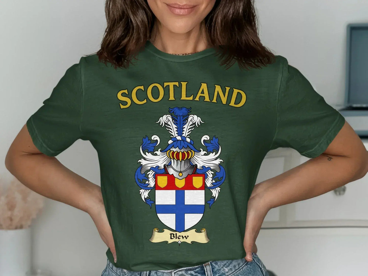 Scotland Family Crest Design Short Sleeve T-shirt product