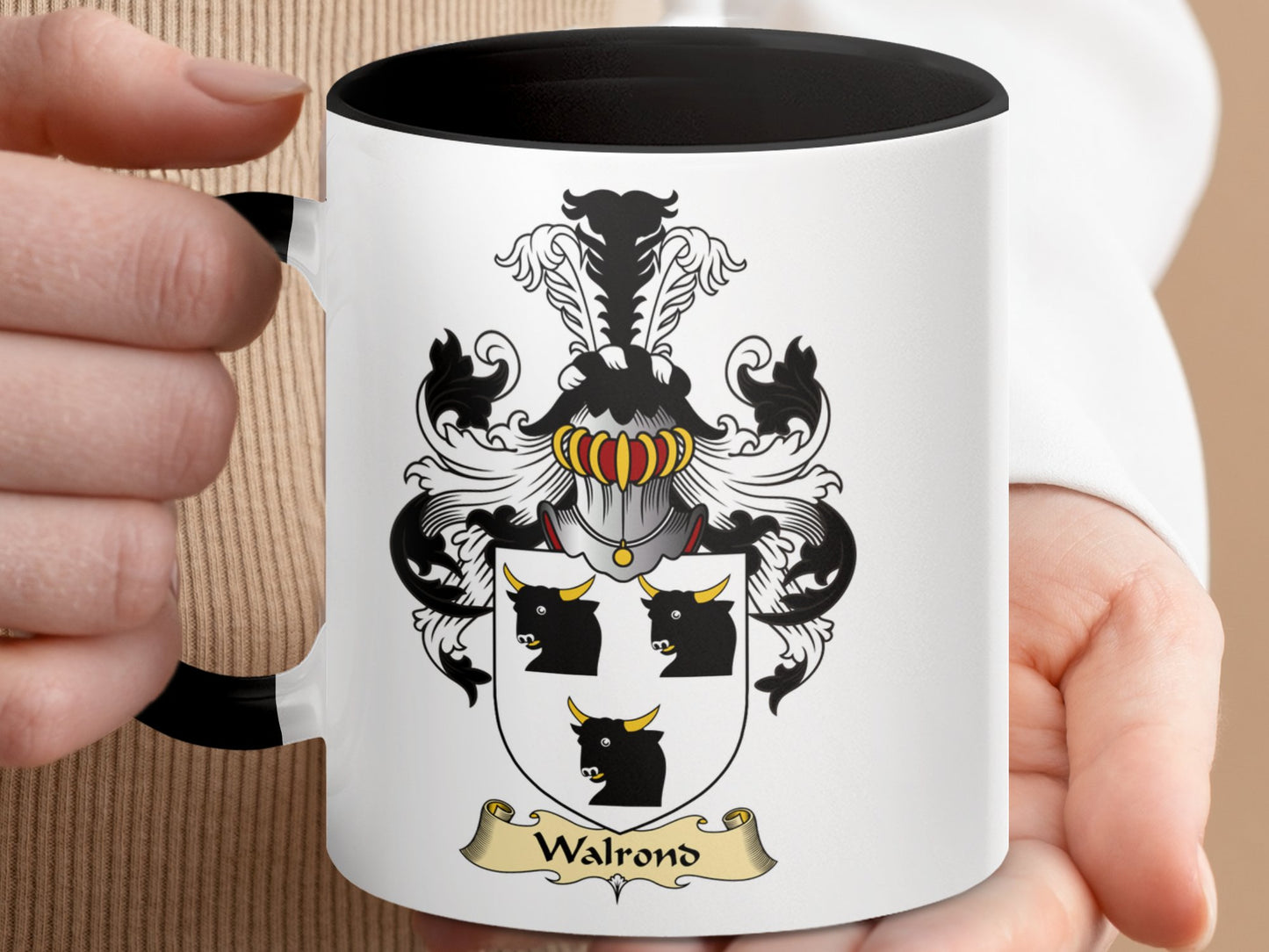 Clan Walron Scottish Coat of Arms Mug - Living Stone Gifts