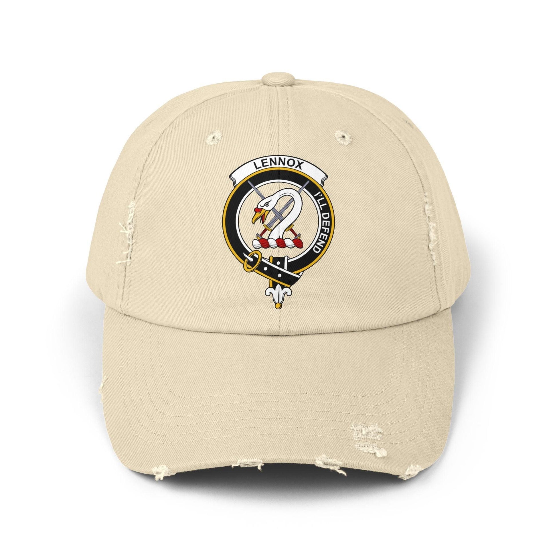 Lennox Clan Crest Scottish Distressed Baseball Cap - Celtic Ancestry Gifts