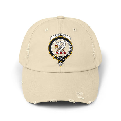 Lennox Clan Crest Scottish Distressed Baseball Cap - Celtic Ancestry Gifts