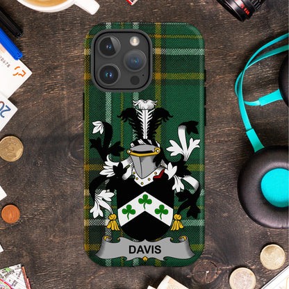 Personalized Davis Family Crest Phone Case product type