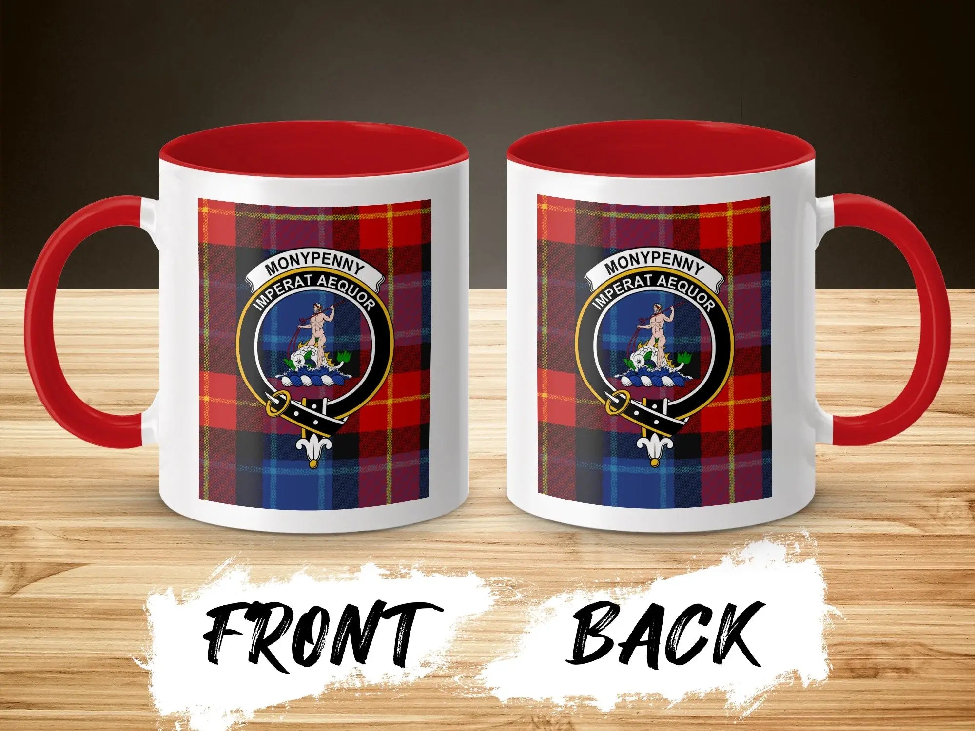 MonyPenny Imperat Aequor Plaid Design Mug