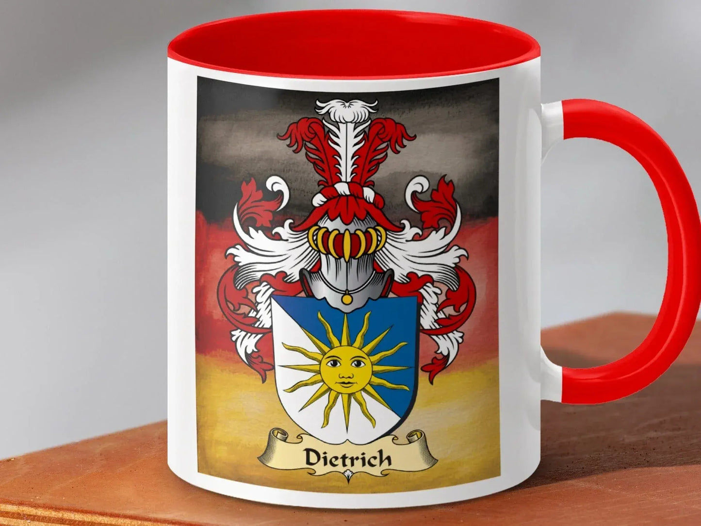 Dietrich Coat of Arms Sun Design Mug product type