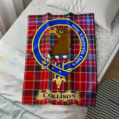 Collison Crest Scottish Tartan Clan Blanket product
