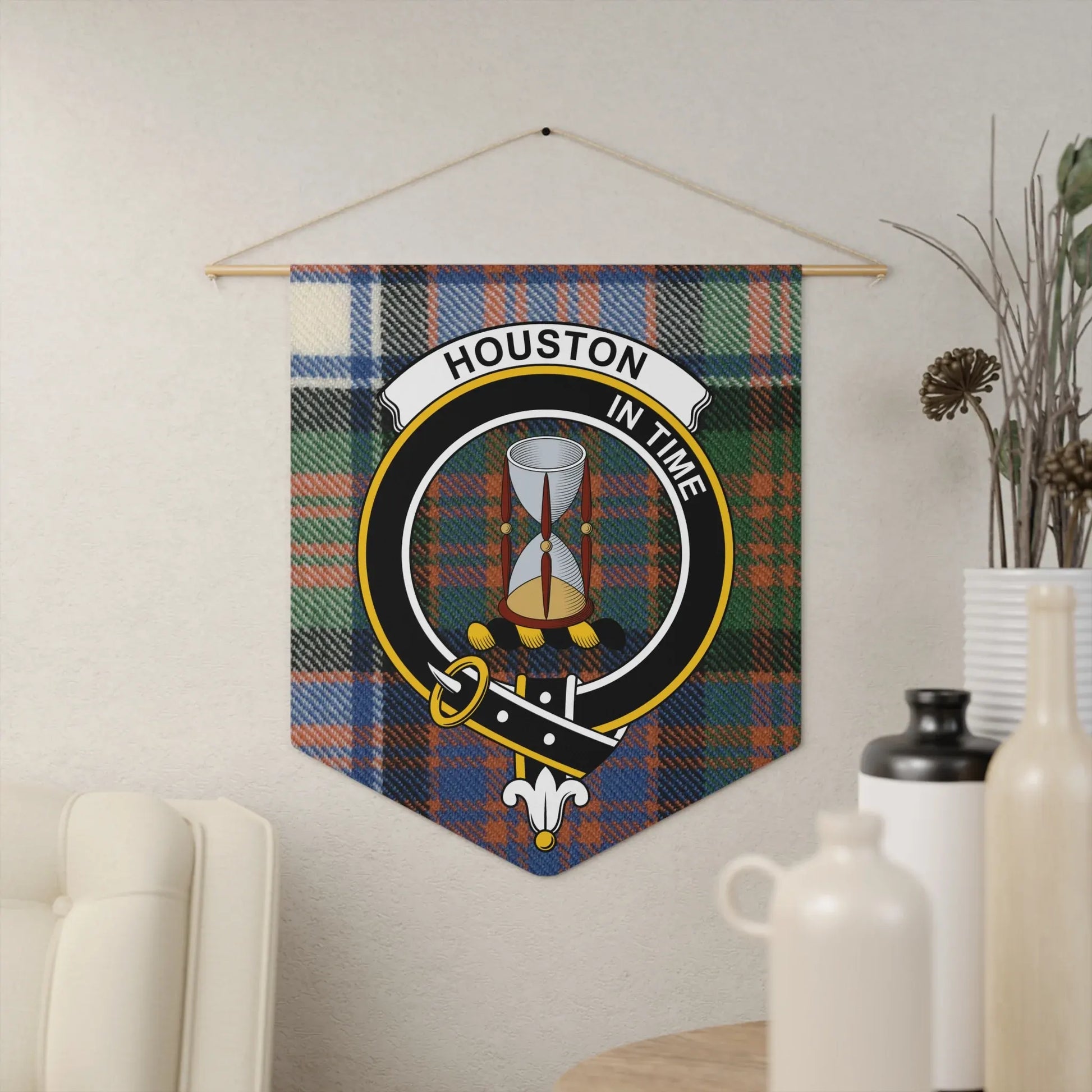 Houston In Time Tartan Wall Decoration product type