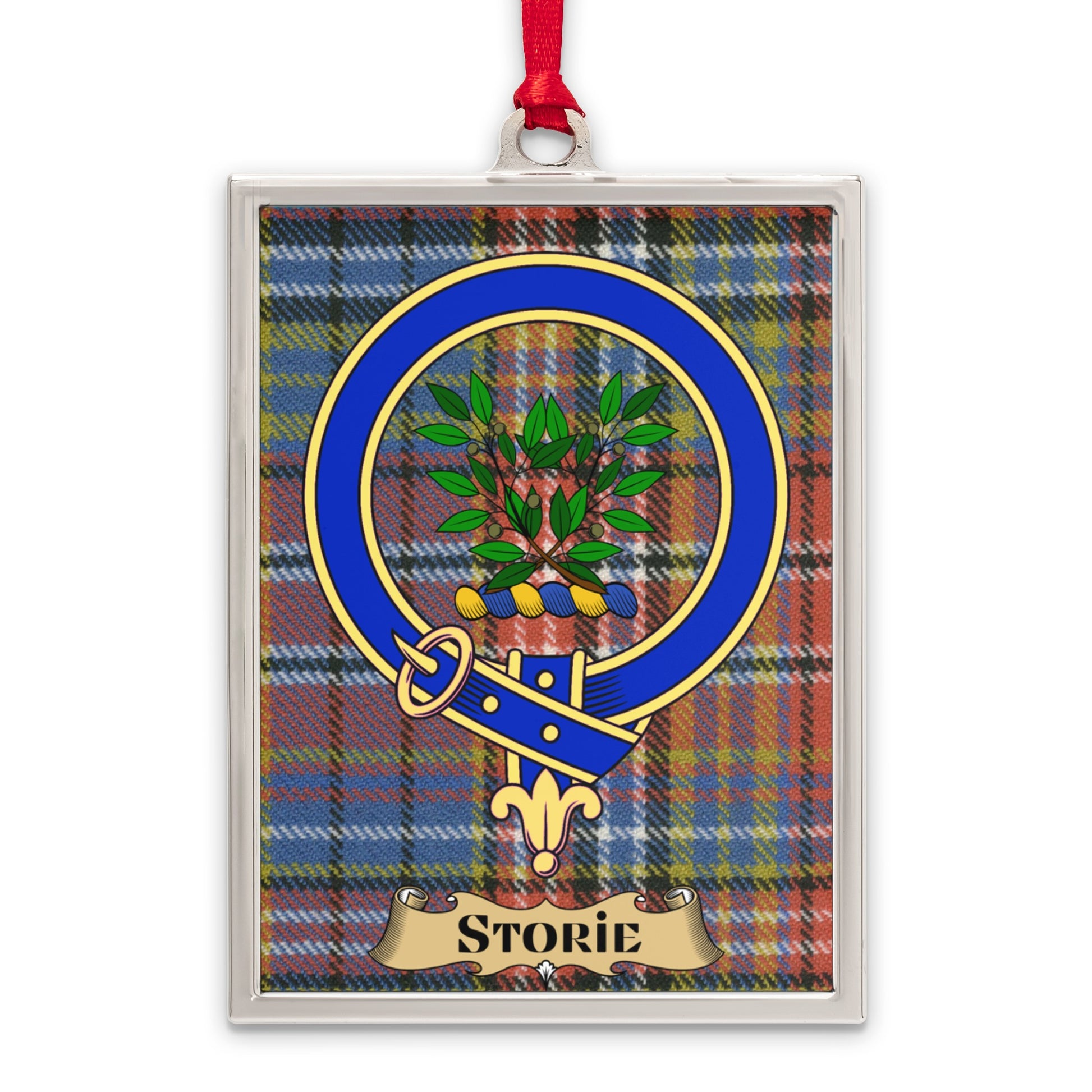Storie Family Crest Tartan Pattern Rectangular Product