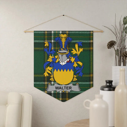 Walter Family Crest Plaid Wall Hanging product type