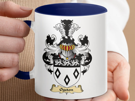 Elegant Scottish Clan Ogston Coat of Arms Mug - Living Stone Gifts