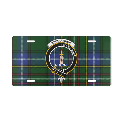 Kirkpatrick I Make Sure Tartan Plaid License Plate product type