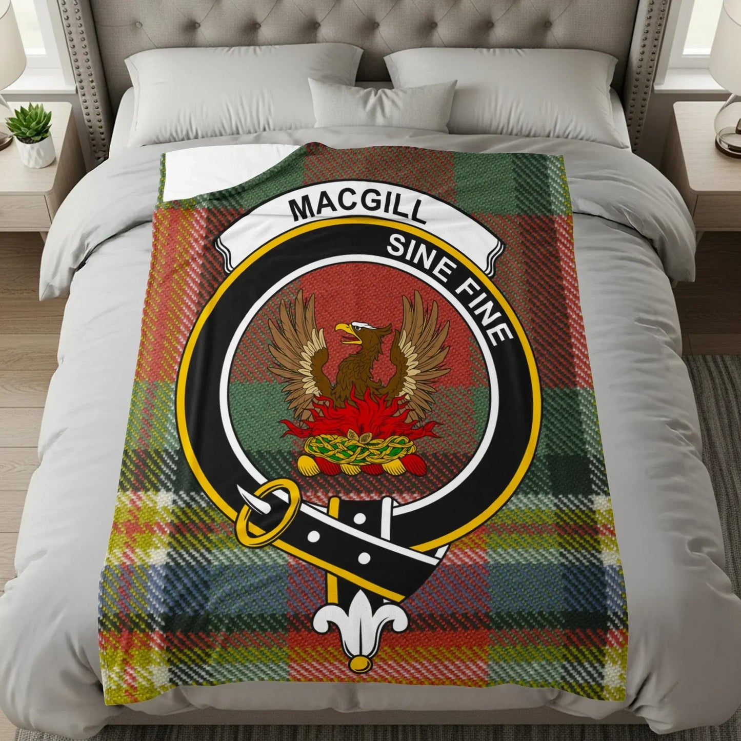 MacGill Sine Fine Design Tartan Blanket product