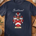 Beatson Scottish family shield T-shirt in Navy