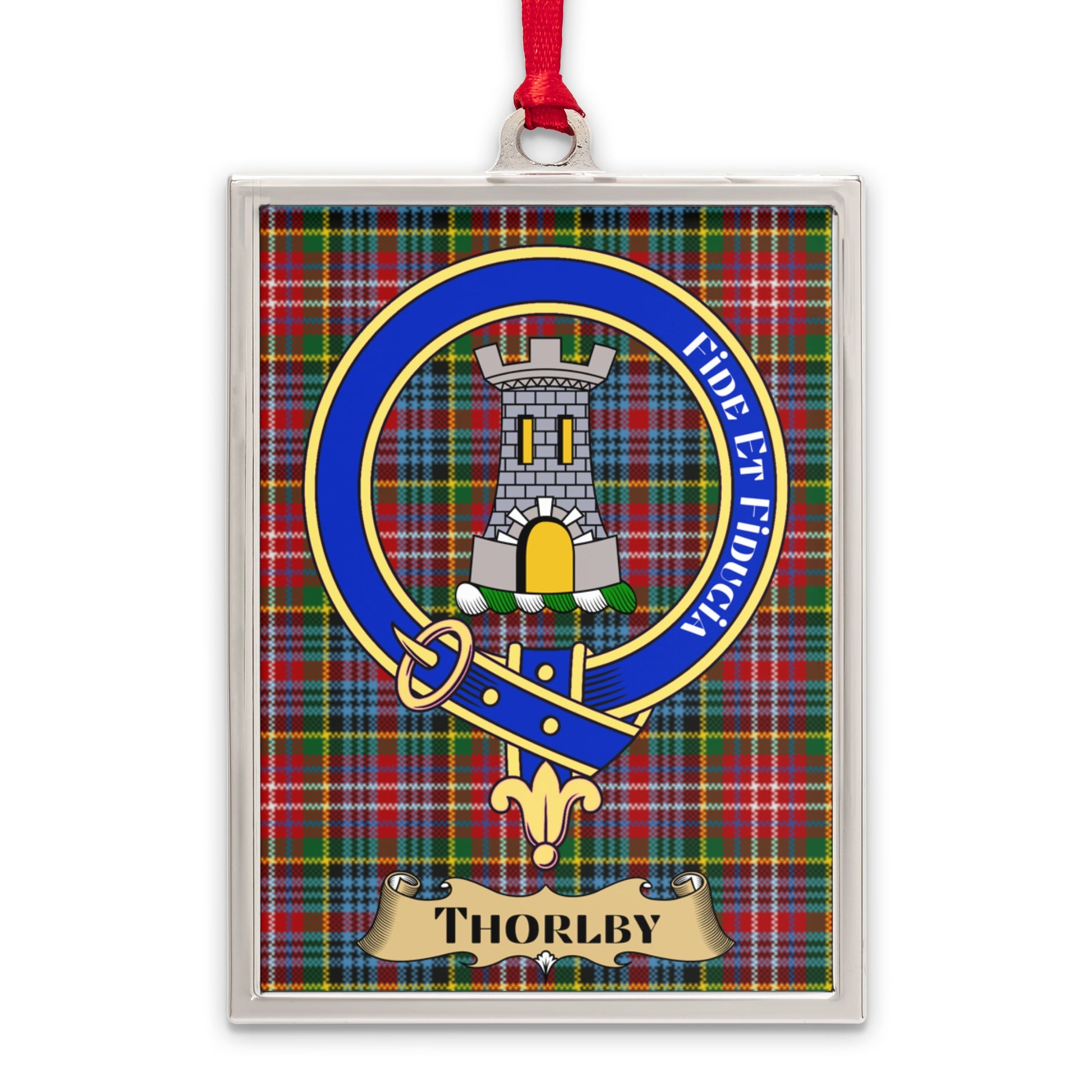 Scottish Clan MacFarlane Tartan with Thorby Crest product