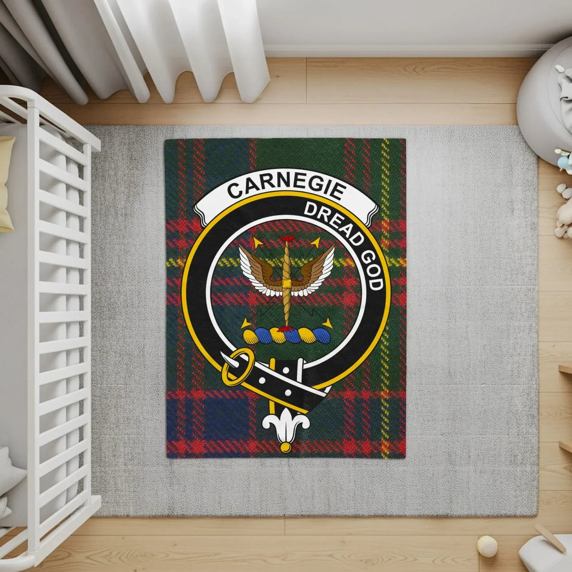 Carnegie Dread God Tartan Design Rug Product