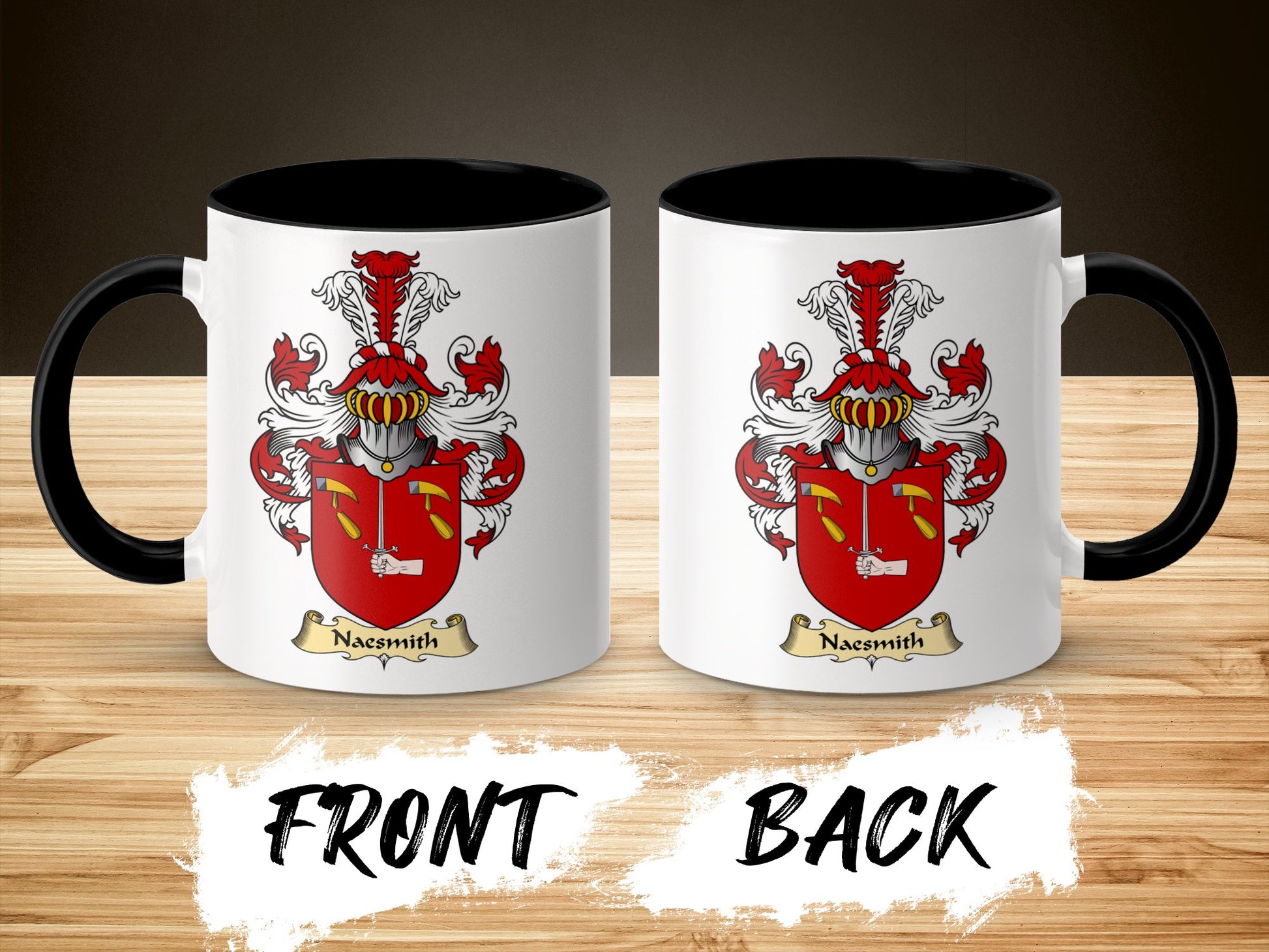 Naesmith Scottish Clan Surname Coat of Arms Mug - Living Stone Gifts