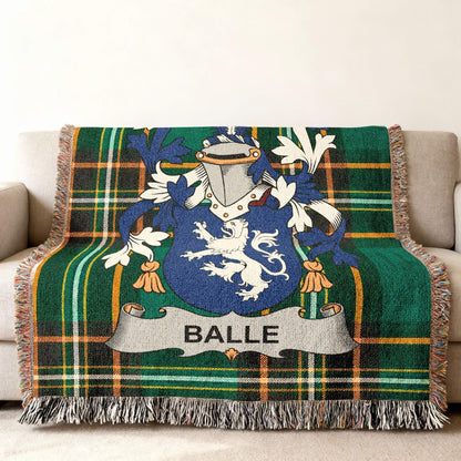 BALLE Plaid Family Crest Heraldry Throw product type