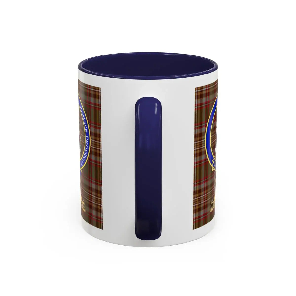 Williamson clan crest mug shown in 11 oz and 15 oz sizes