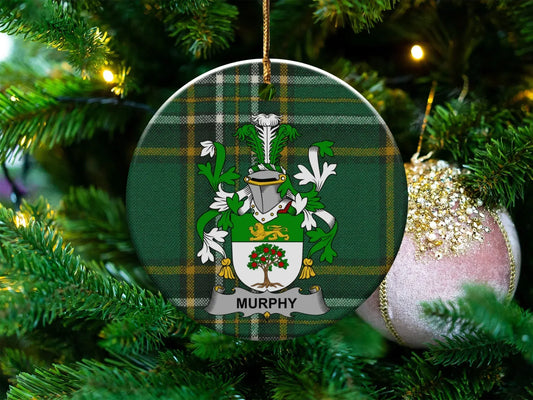 Personalized Murphy Family Crest Christmas Ornament product