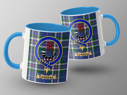 Clan Campbell Scottish Tartan Crest Mug - Living Stone Gifts