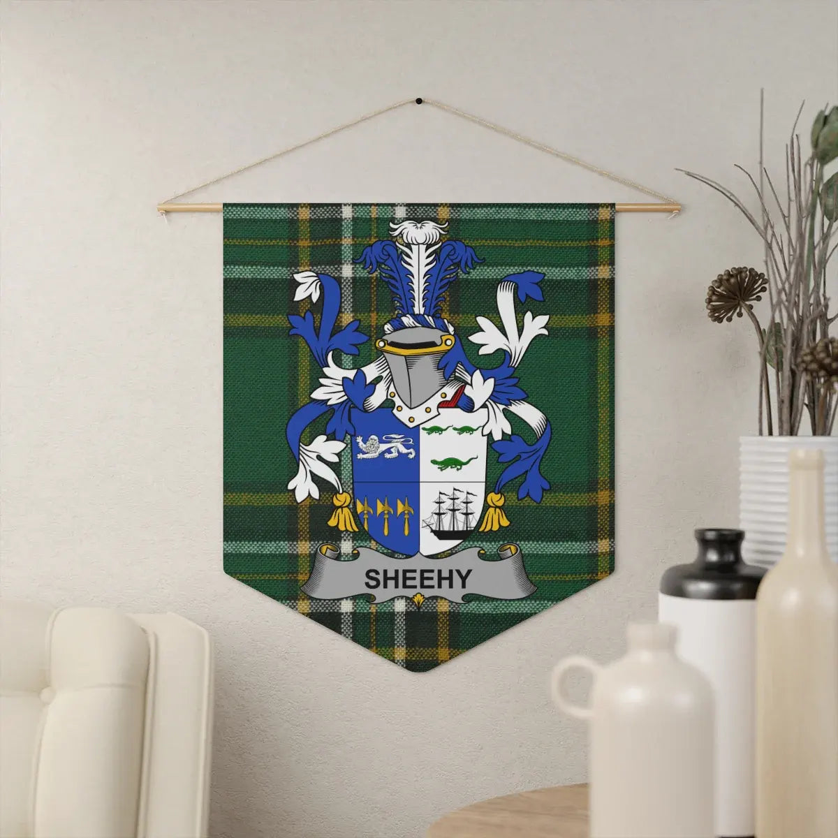 Personalized Sheehy Family Crest Wall Hanging product