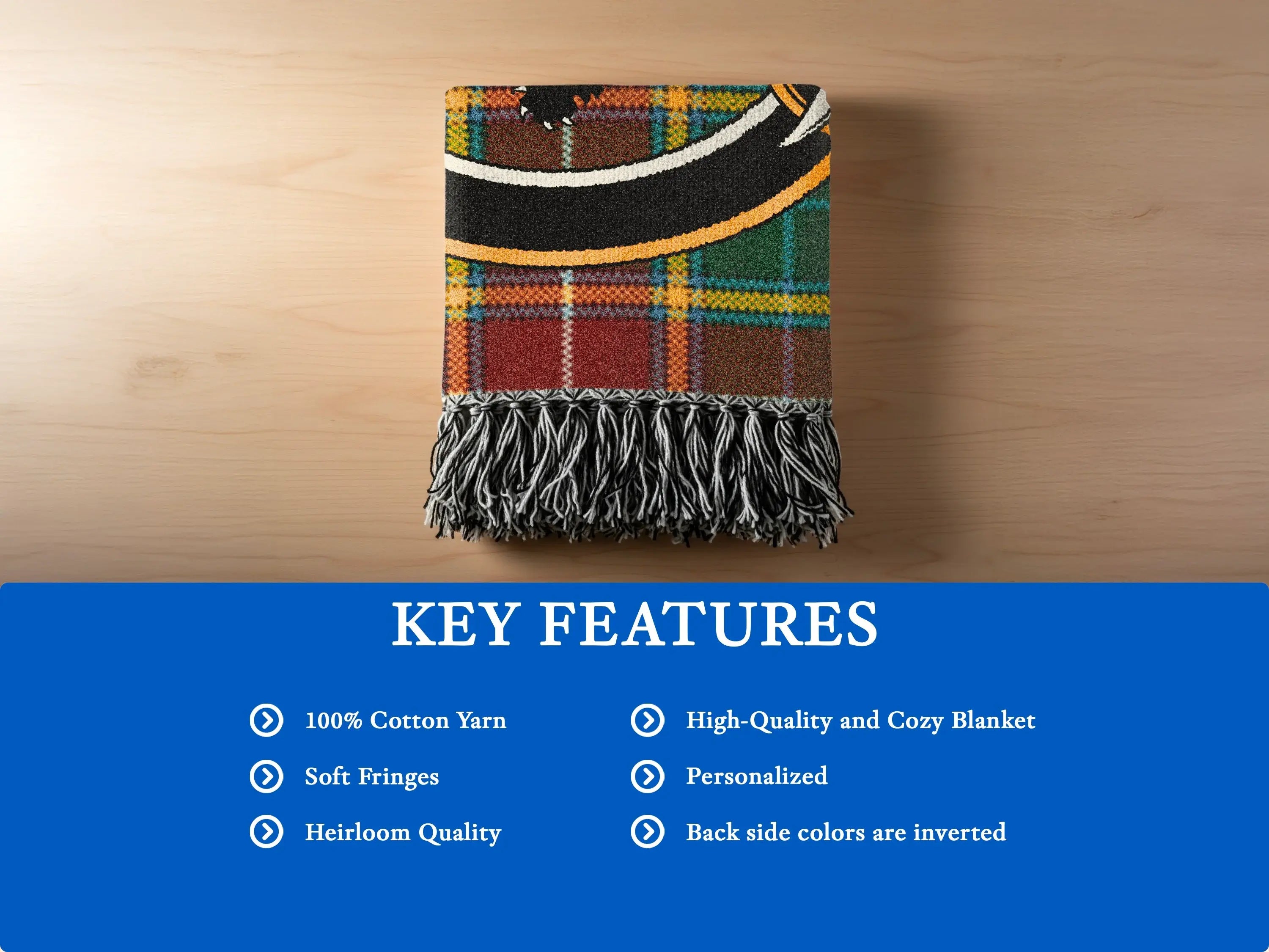 High-Quality and Cozy Blanket with Soft Fringes