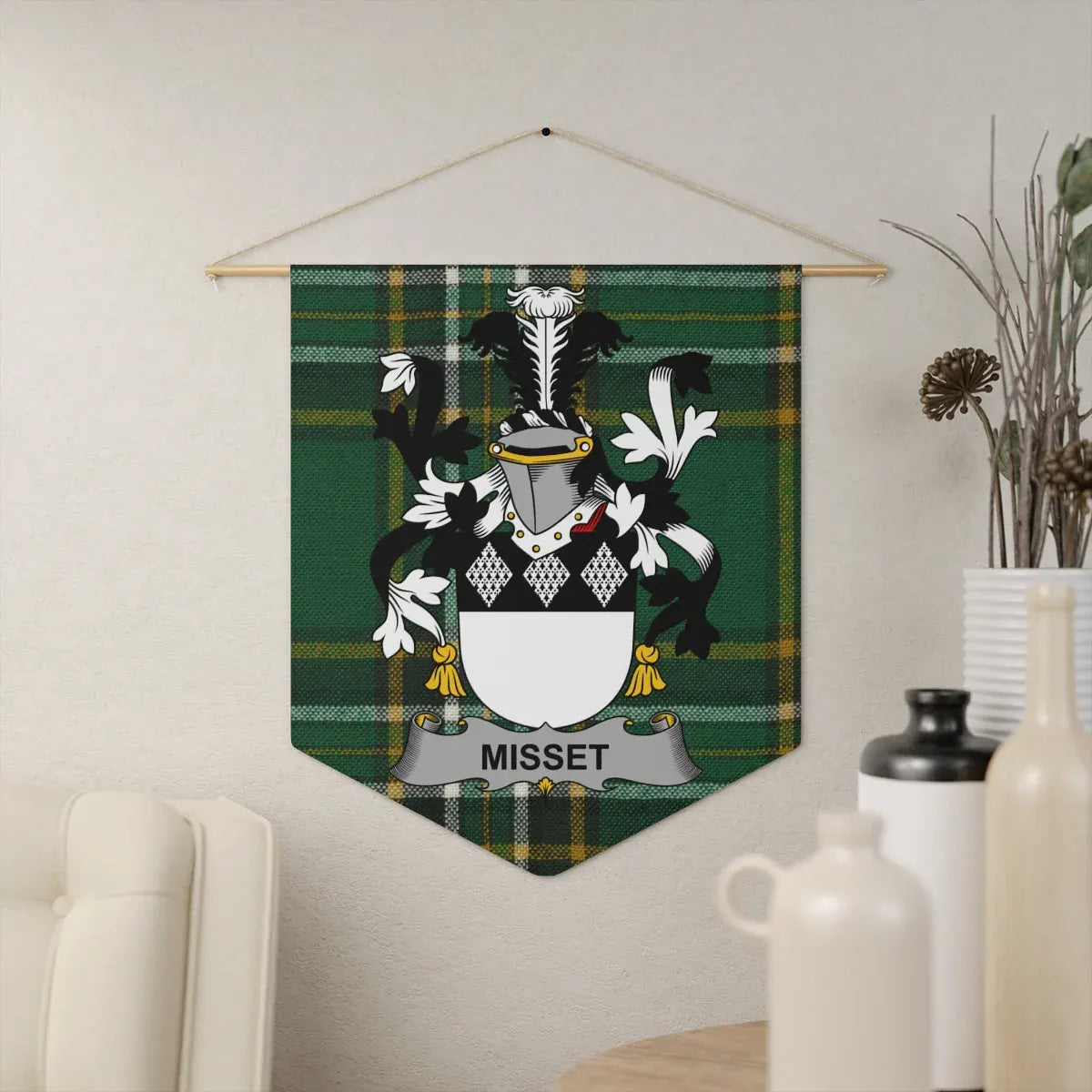 Personalized Misset Family Crest Wall Hanging product