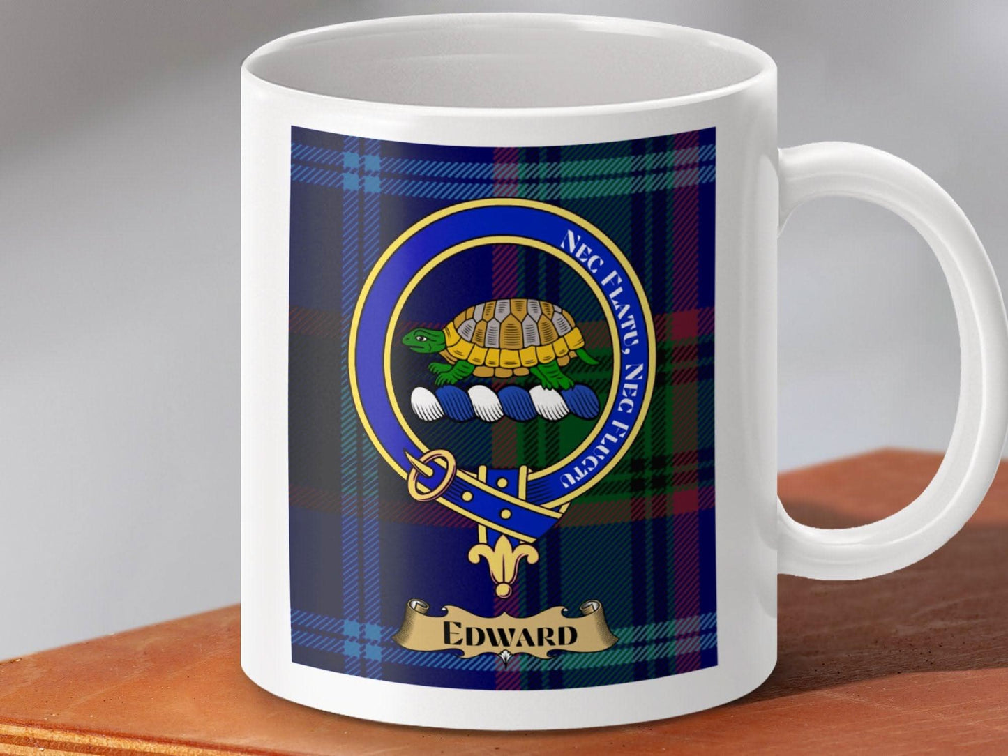 Customizable Plaid Tartan Design Mug Personalized Product