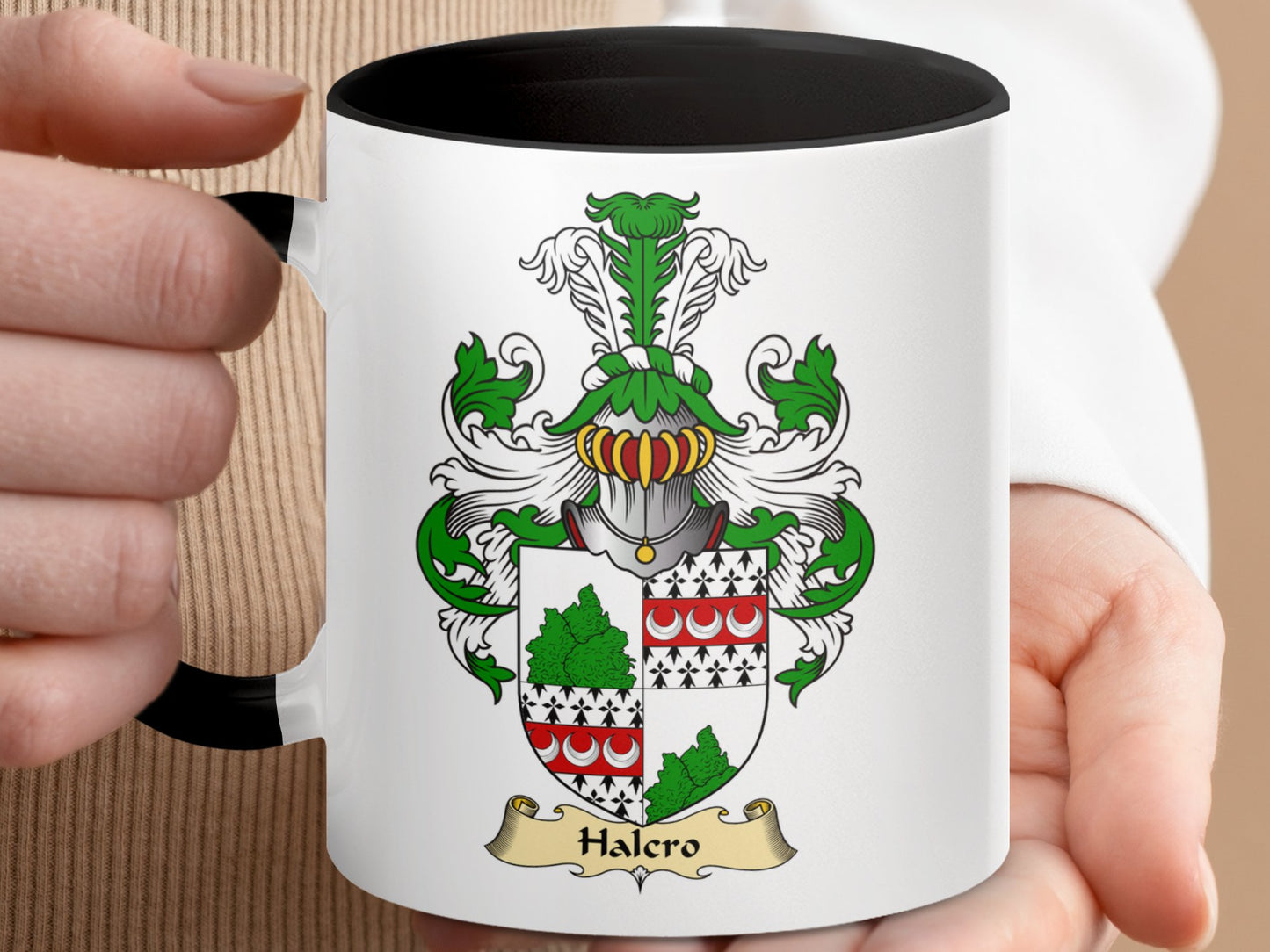 Clan Halcro Scottish Coat of Arms Accent Mug - Living Stone Gifts