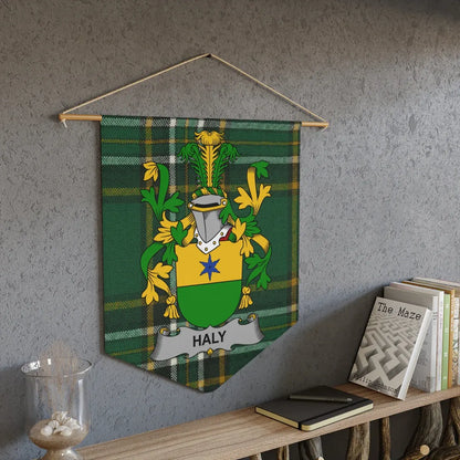 Haly Coat of Arms Tartan Wall Hanging Banner product