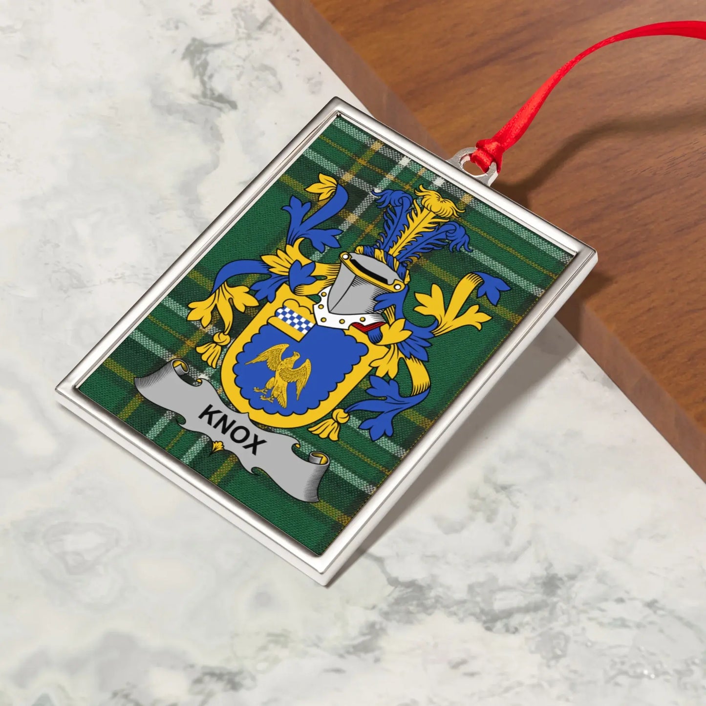 Knox Blue Gold Family Crest Ornament product type