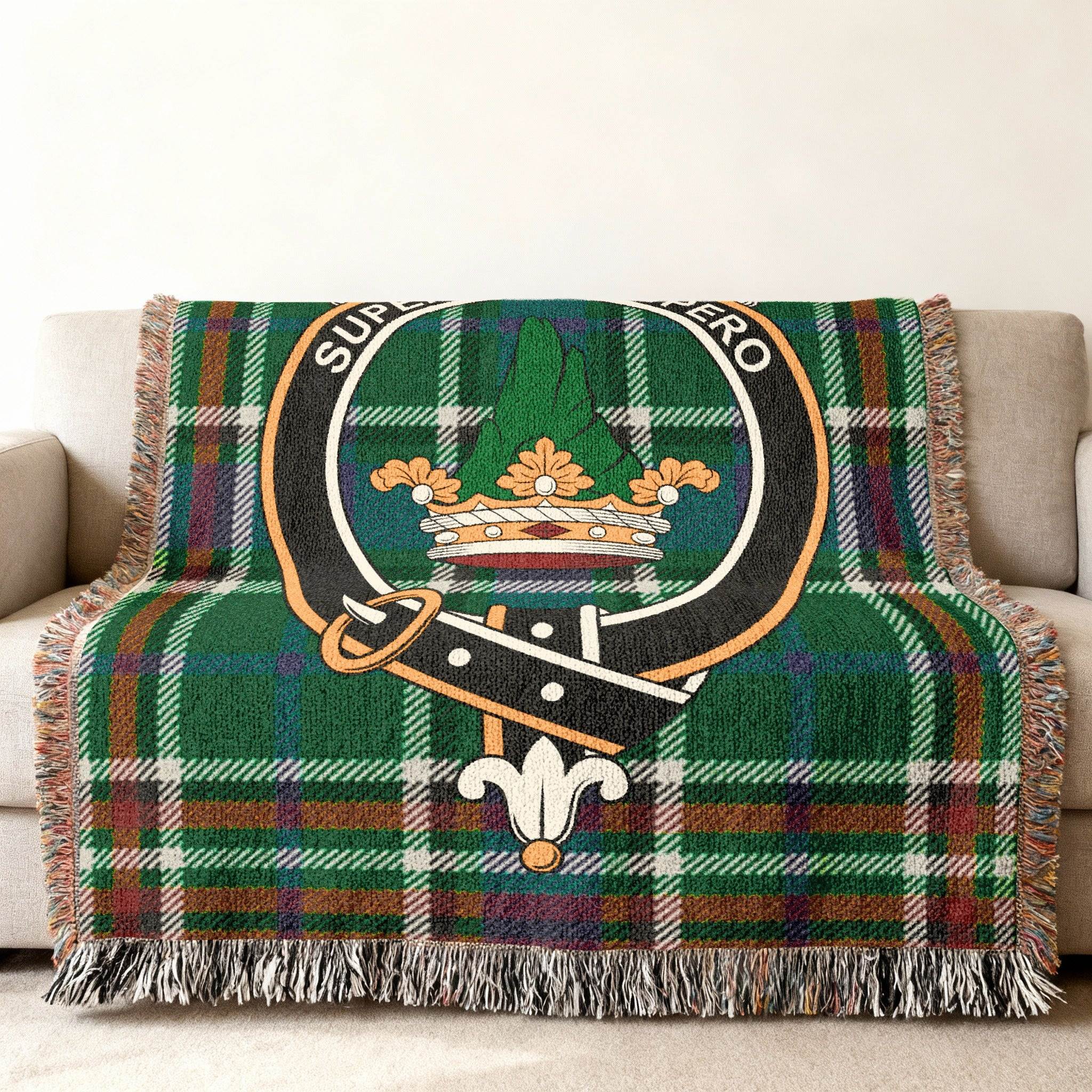 Scottish Tartan Design Throw Blanket for Cozy Comfort